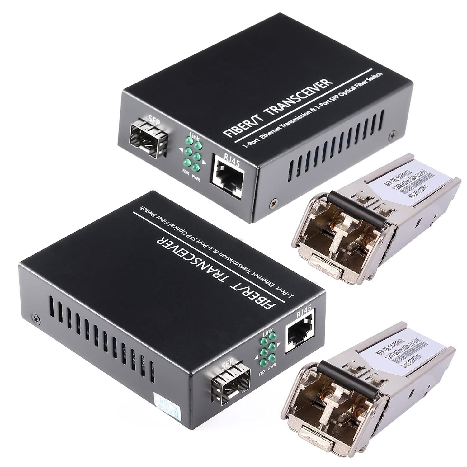 A Pair of 1.25G/s Bidi Gigabit Multi-Mode Fiber Ethernet Media Converter with.... Available Now for $109.91